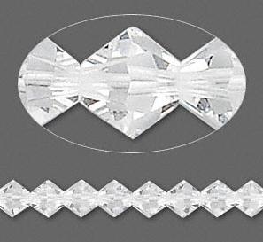 50 יח' CRYSTAL CLEAR קריסטל סברובסקי, 4ממ