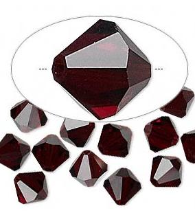 50 יח' Garnet קריסטל סברובסקי , 4ממ