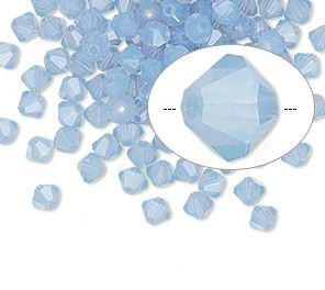 50 יח' Air Blue Opal קריסטל סברובסקי, 4 ממ