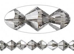 50 יח' Black Diamond Satin קריסטל סברובסקי, 4ממ