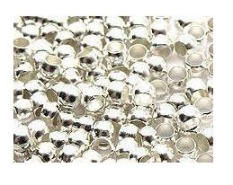 10 יח' חרוזי כסף עגולים, 3 ממ , sterling silver