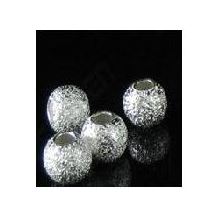 10 חרוזי סטארדאסט, 3 ממ, 925 Sterling Silver