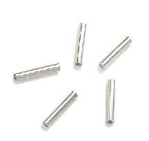 10 יח' חרוזי מעיכה ארוכים 1X7ממ 925 Sterling Silver