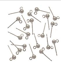 10 יח' חלקי עגילים צמודים 925 Sterling Silver