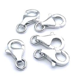 סוגר לובסטר , Sterling silver 925 , mm5X10