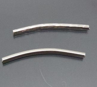 20 חרוזי מתכת ניקל, 2X25ממ
