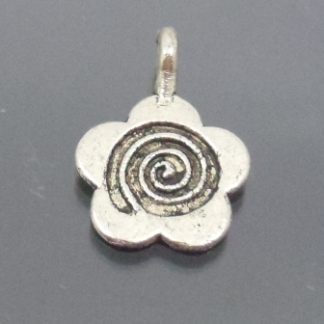 100 תליוני מתכת פרח, ניקל 11ממ