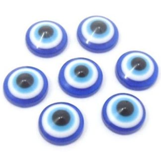 100 עיניים לבובות, אקריל, כחול, 10ממ