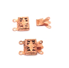 5 סוגרים 10X15ממ, 2 כניסות, זהב אדום