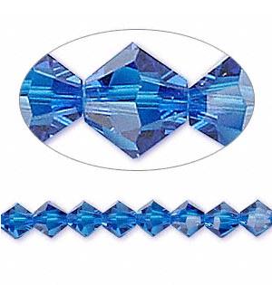 18 יח' Capri Blue קריסטל סברובסקי, 6ממ