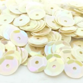 כ-500 יח' פייטים עגולים, קרם, 6ממ