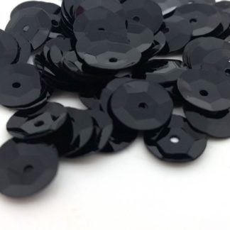 500 יח' פייטים שטוחים, שחור, 8ממ