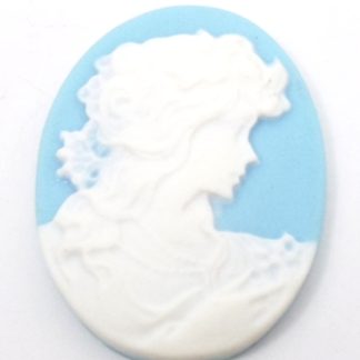 10 קבושונים להדבקה, תכלת, 30X40ממ