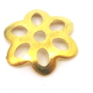 100 כיפות מוזהבות 10ממ פרח