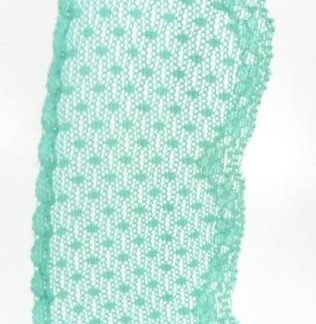 3 מ' תחרה טורכיז רשת,וינטאג', 50ממ