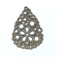 4 יחידות תליונים, ברונז'ה, 20X28ממ