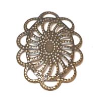 10 תליוני מתכת, ברונז'ה, 19X26ממ