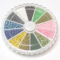 1200 חרוזי וונציה, מיקס צבעים, 1-3ממ