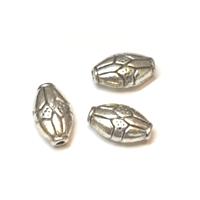 20 חרוזי מתכת מוכספים, 6X12ממ