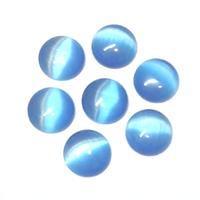 20 קבושונים להדבקה, עין החתול, טורכיז כהה, 11 ממ