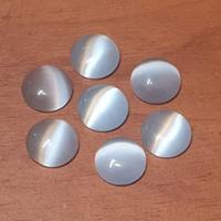 20 קבושונים להדבקה, עין החתול, אפור בהיר, 11 ממ