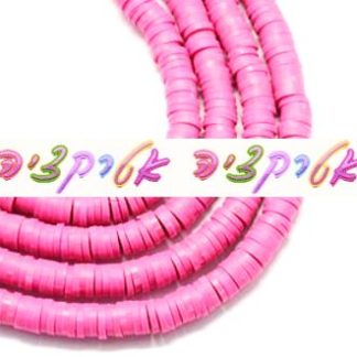 400 חרוזי סיליקון ורוד פוקסייה, 4X1ממ