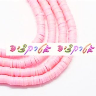 400 חרוזי סיליקון  ורודים , 4X1ממ