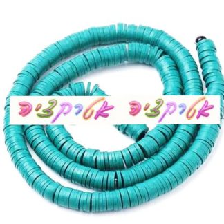 400 חרוזי סיליקון טורכיז  כהה, 4X1ממ