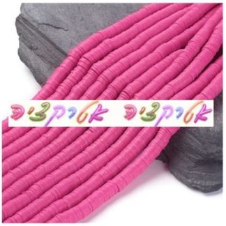 400 חרוזי סיליקון ורוד פוקסייה , 8X1ממ