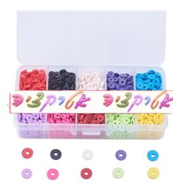 2000 חרוזי סיליקון, מיקס 10 צבעים , 6X1ממ