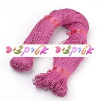 75 מ' חוט שעווה, ורוד פוקסייה, 2ממ