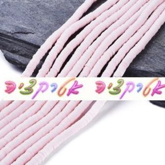 400 חרוזי סיליקון ורוד בהיר , 6X1ממ