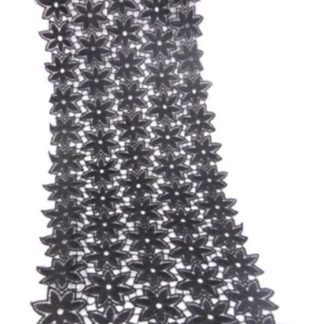 2מ' סרט תחרה שחור, 15 ס"מ