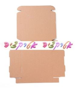 10 יח' אריזות מתנה להרכבה עצמית מקרטון. 18X18X3סמ